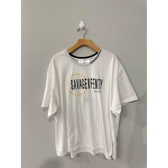 Savage x Fenty Xssential Heavy Jersey Scope Graphic Unisex‎ Tee Sz 2XL - Picture 3 of 8